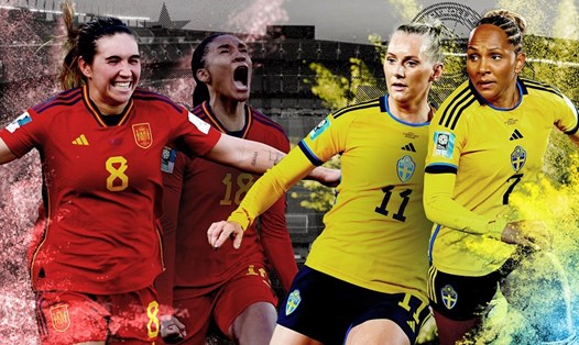 Tây Ban Nha và Thụy Điển hứa hẹn mang đến trận bán kết World Cup nữ 2023 sôi động, kịch tính. Ảnh: The Sun