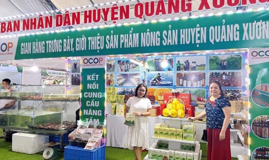 Các sản phẩm OCOP được giới thiệu trong các hội nghị kết nối cung cầu của Thanh Hoá. Ảnh XN