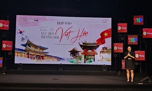 Tuần lễ xúc tiến thương mại Việt Hàn diễn ra từ 1 đến 10.9 tại TP.Hải Phòng. Ảnh: Hoàng Khôi