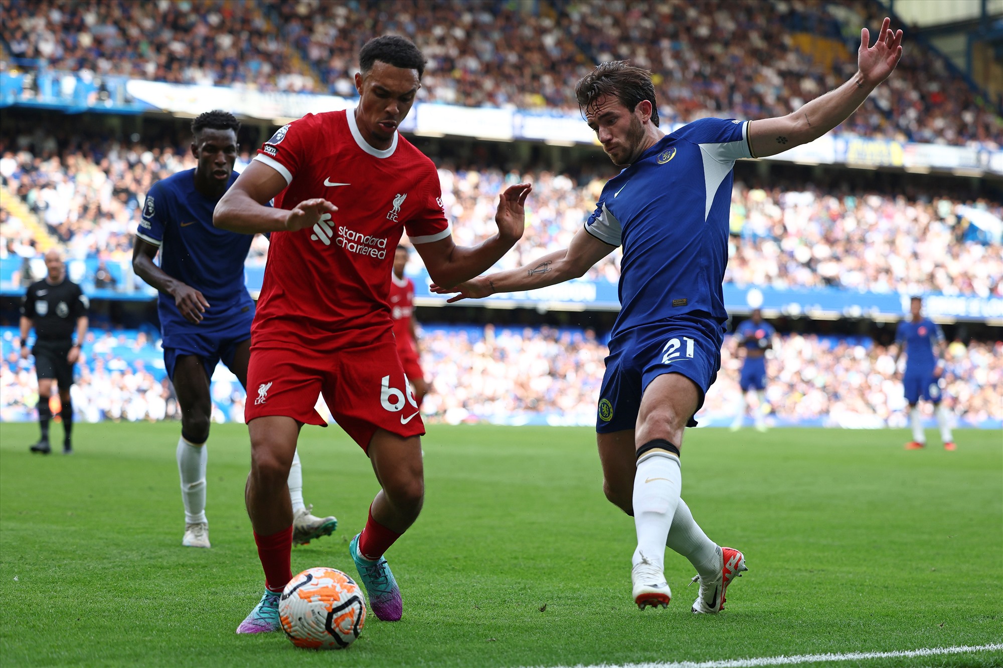 Tuyến giữa của Liverpool có một trận đấu rất khó khăn trước Chelsea. Ảnh: AFP