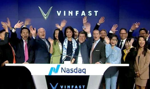 Sự kiện VinFast lên sàn chứng khoán Mỹ diễn ra tại Mỹ vào 20h30 hôm nay (giờ Việt Nam). Ảnh chụp màn hình