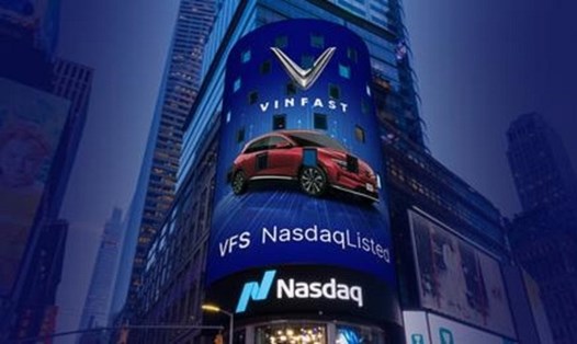 Sự kiện VinFast lên sàn chứng khoán Mỹ diễn ra tại Mỹ ngày 15.8. Ảnh chụp màn hình