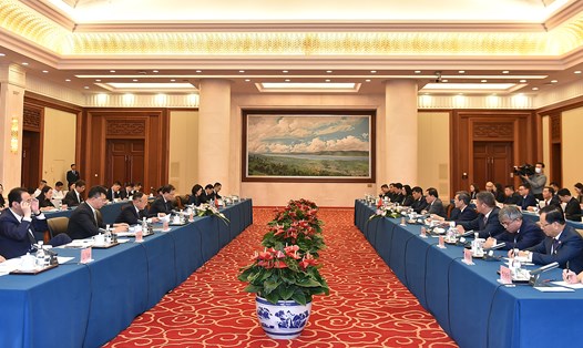 Phó Thủ tướng Chính phủ Trần Lưu Quang tiếp ông Vương Ninh - Bí thư Tỉnh ủy Vân Nam, Trung Quốc. Ảnh: Bộ Ngoại giao