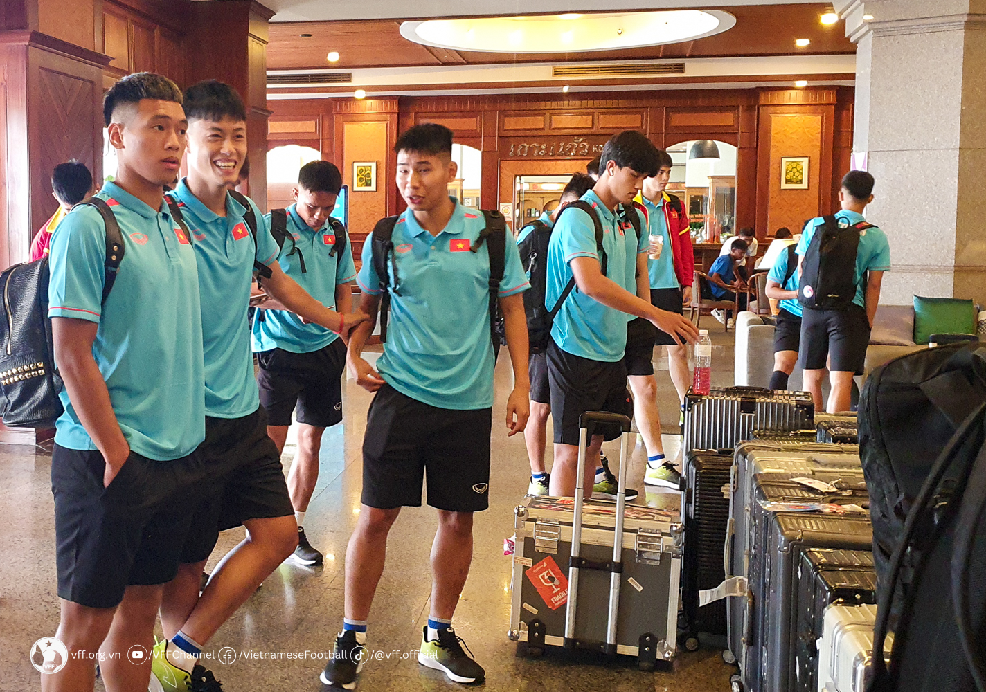 Đội tuyển U23 Việt Nam có mặt ở địa điểm tổ chức giải U23 Đông Nam Á 2023