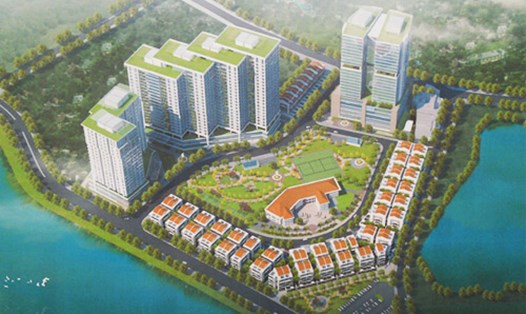 Chung cư khu Thạch Bàn, Gia Lâm sẽ chuyển thành nhà thấp tầng. Ảnh: UBND TP Hà Nội