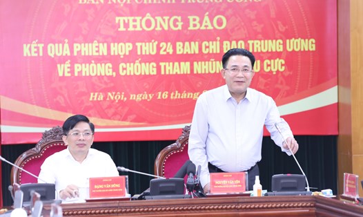 Ông Nguyễn Văn Yên - Phó Trưởng Ban Nội chính Trung ương. Ảnh: Ái Vân