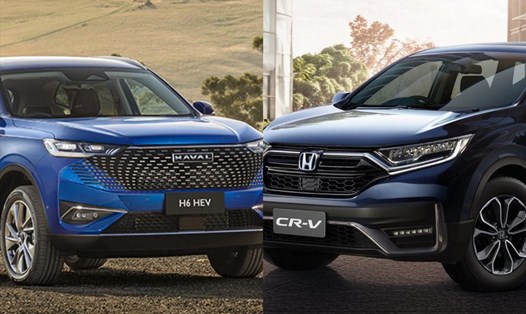 Haval H6 2023 và Honda CR-V bản L đều có giá bán tầm hơn 1 tỉ đồng. Ảnh: Lâm Anh