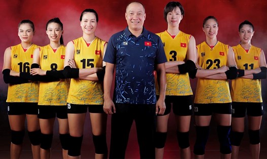 Đội tuyển bóng chuyền nữ Việt Nam. Ảnh: VFV