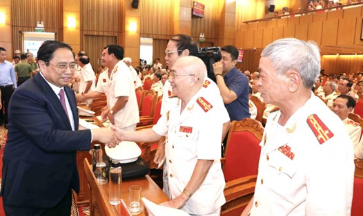 Thủ tướng Phạm Minh Chính với các đại biểu tại Đại hội.
