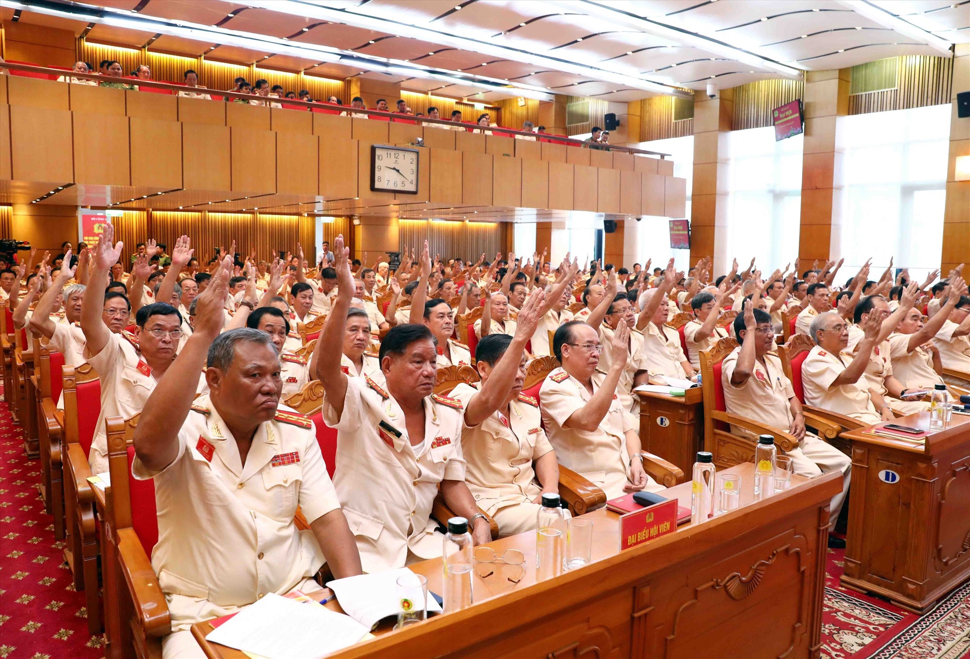 Các đại biểu tham dự Đại hội Hội cựu Công an nhân dân Việt Nam. Ảnh: H.Phong