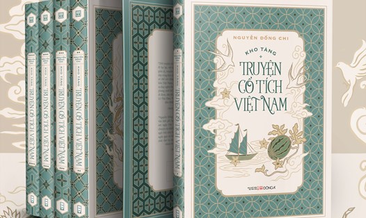 Bộ sách “Kho tàng cổ tích Việt Nam” được tái bản trọn bộ. Ảnh: Đông A 