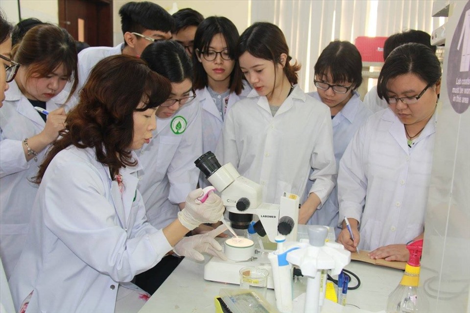 Nghiên cứu khoa học tại Trường Đại học Quốc tế. Ảnh: Minh Quân