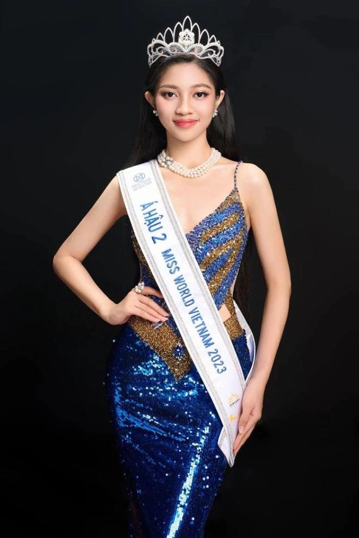 Á hậu 2 Hoa hậu Hoàn vũ Việt Nam 2023 Huỳnh Minh Kiên. Ảnh: Ban tổ chức 