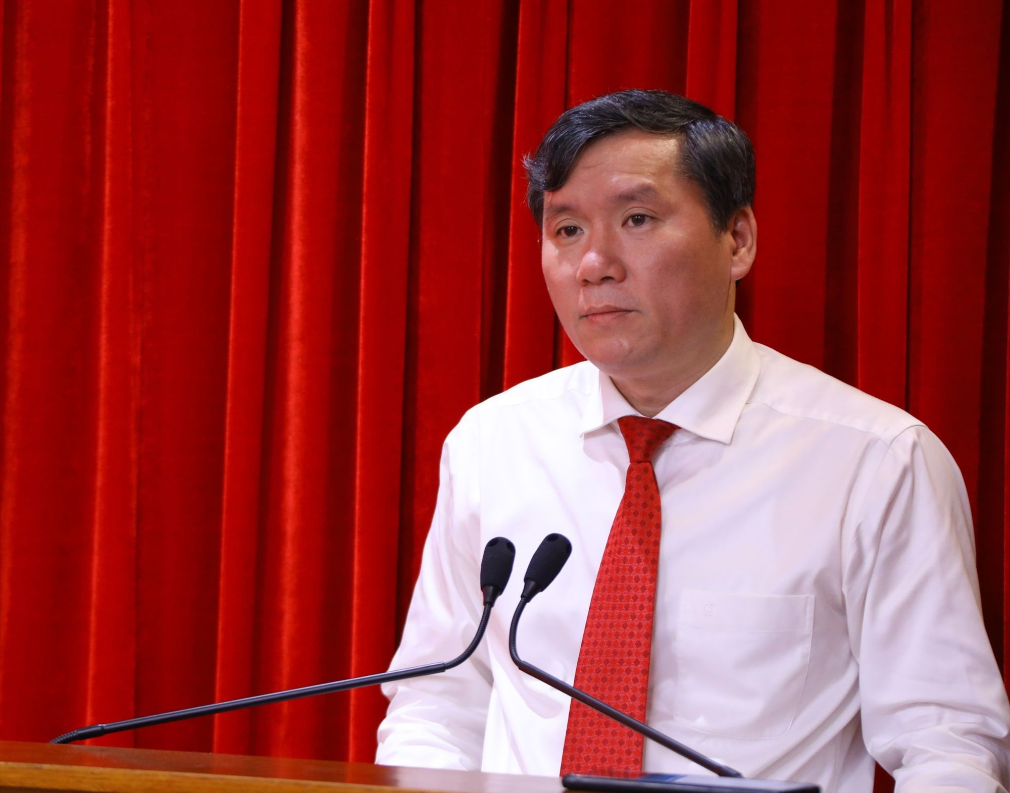 GS.TS Lê Văn Lợi - Phó Giám đốc Học viện chính trị Quốc gia Hồ Chí Minh. Ảnh: Văn Điệp