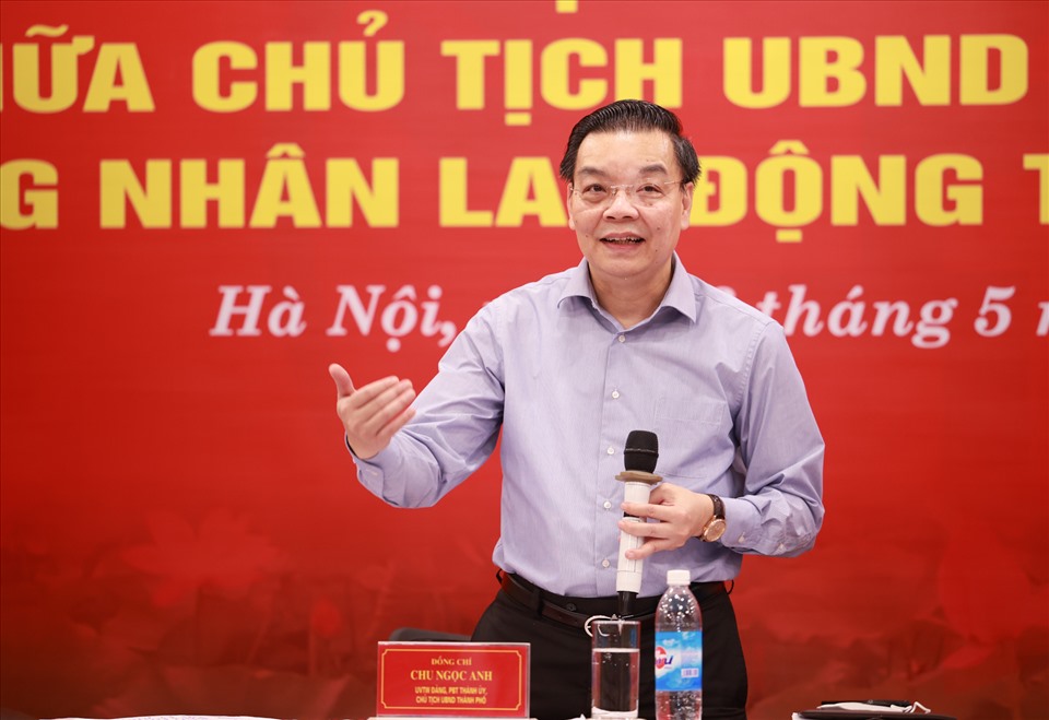 Ông Chu Ngọc Anh - Chủ tịch UBND Thành phố Hà Nội tại một sự kiện tổ chức năm 2022. Ảnh: Hải Nguyễn