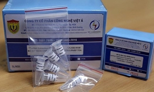 Kit test xét nghiệm COVID của Công ty Việt Á. Ảnh: Nguyễn Thắng