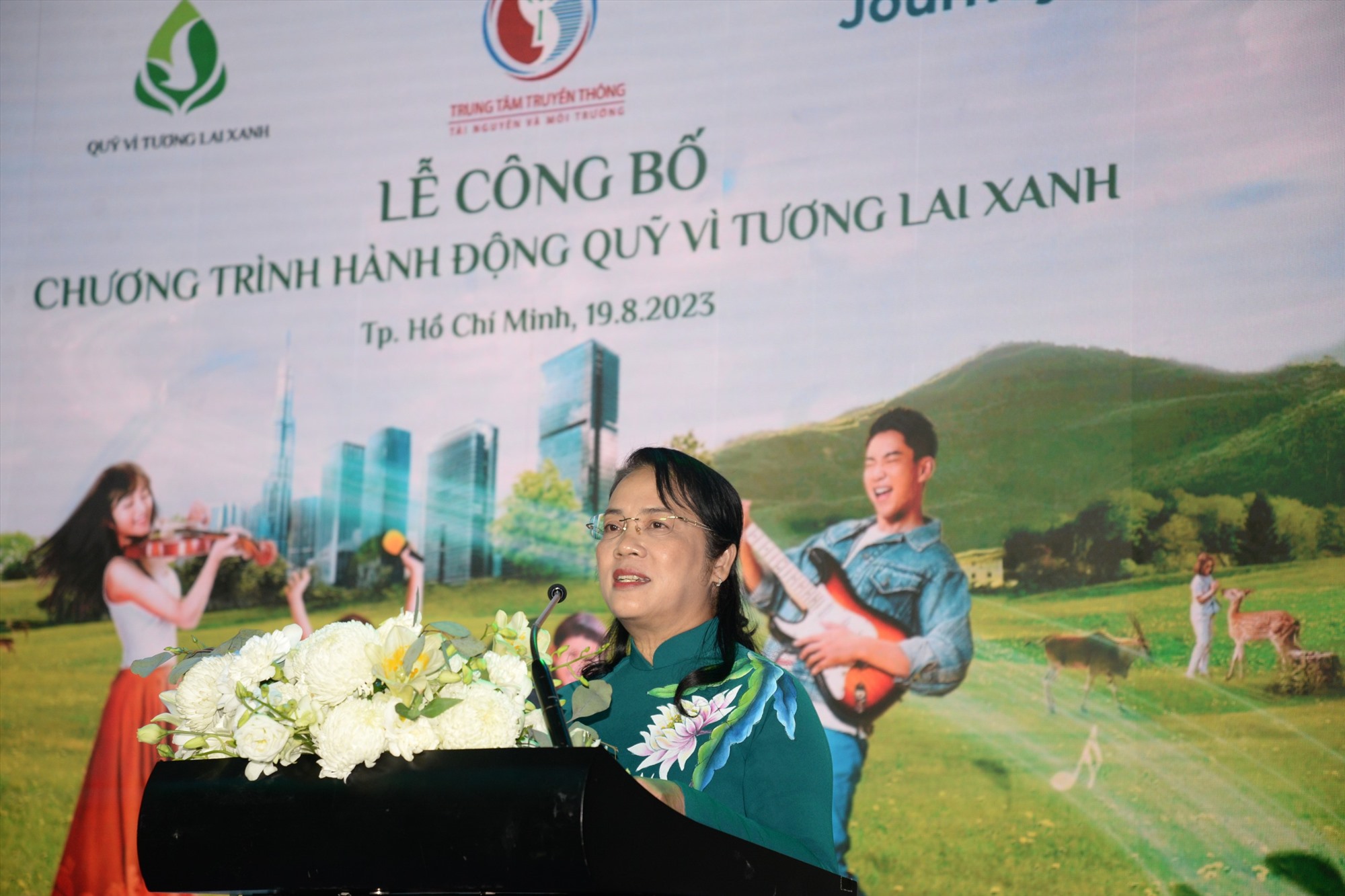 Bà Trần Kim Yến – Chủ tịch Ủy Ban MTTQ Việt Nam TPHCM.  Ảnh: Minh Quân