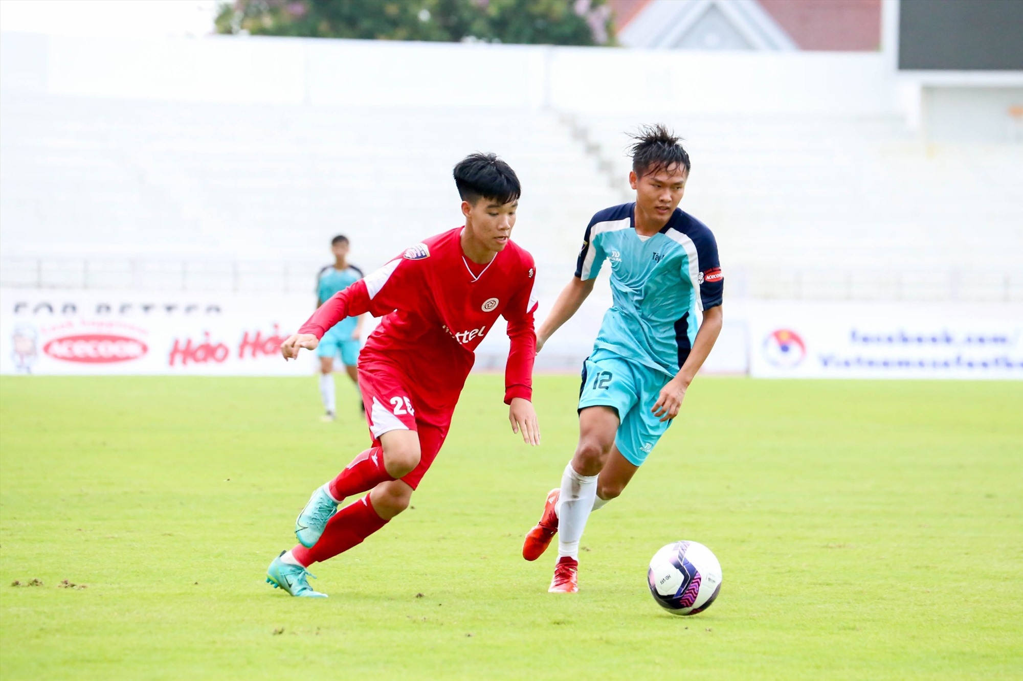 U15 Viettel thi đấu áp đảo trước Tây Ninh. Ảnh: VFF