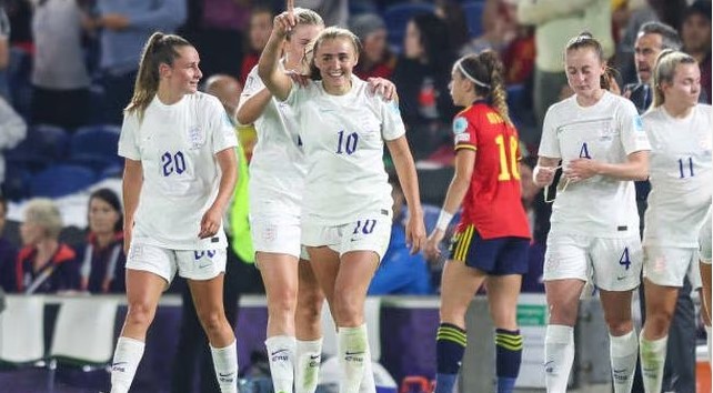 Tuyển nữ Anh từng thắng tuyển nữ Tây Ban Nha 2-1 tại tứ kết EURO 2022. Ảnh: AS