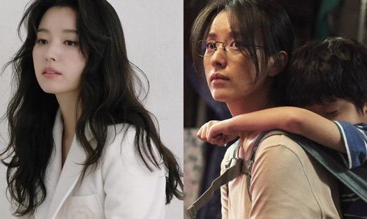 Han Hyo Joo gần như để mặt mộc khi vào vai bà mẹ U40. Ảnh: Instagram