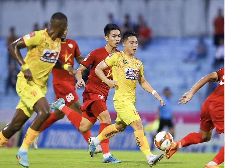 Thanh Hoá khó giữ được vị trí nhì bảng sau vòng 4 giai đoạn 2 V.League. Ảnh: THFC