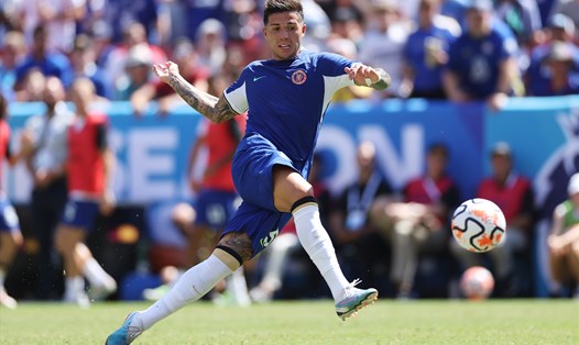 Enzo Fernandez đang là ngôi sao quan trọng bậc nhất với Chelsea. Ảnh: AFP