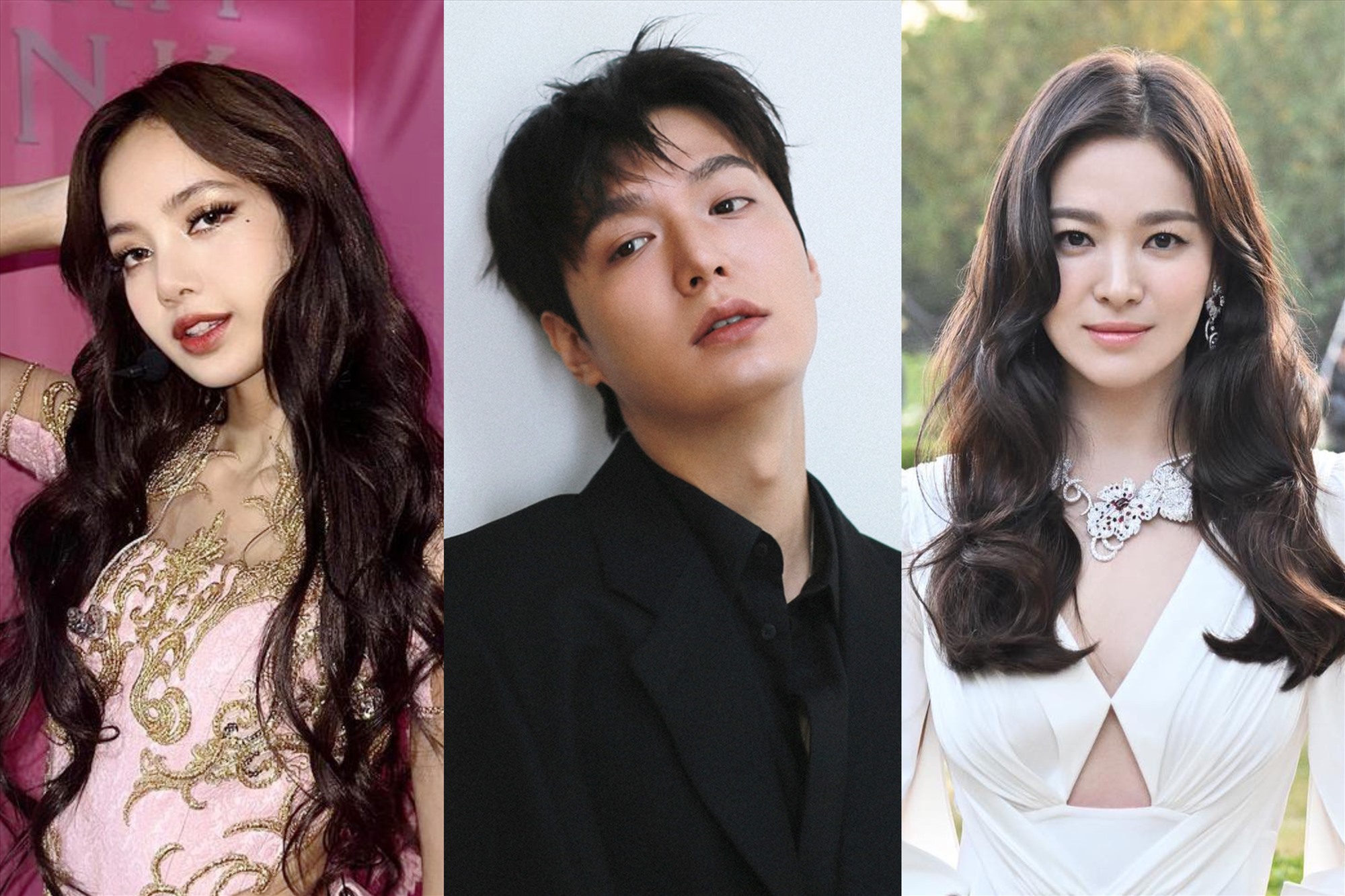 Lisa Blackpink, Lee Min Ho, Song Hye Kyo. Ảnh: Instagram