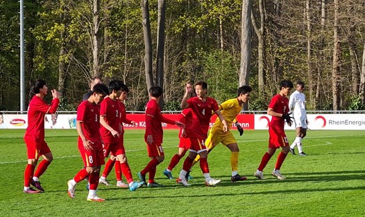 Đội U17 Việt Nam tập huấn tại Đức năm 2022. Ảnh: VFF