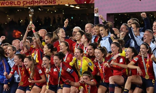 Tuyển nữ Tây Ban Nha vô địch World Cup nữ 2023 rất xứng đáng, có thể mở ra một chu kì thành công cho họ nói riêng và các đội châu Âu nói chung. Ảnh: FIFA