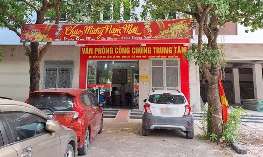 Văn phòng Công chứng Trung tâm (TP Vinh, Nghệ An) - nơi đã công chứng việc ông Nguyễn Thành Nam (có bệnh án tâm thần từ năm 1999) tặng nhà đất cho em gái. Ảnh: Quang Đại