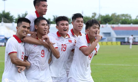 U23 Việt Nam tự tin giành chiến thắng trước U23 Philippines ở lượt trận cuối bảng C giải U23 Đông Nam Á 2023. Ảnh: VFF