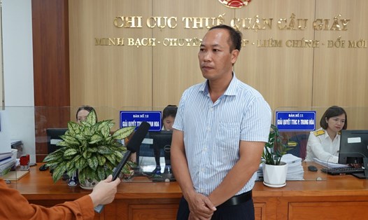 Ông Trần Văn Khanh - Quản lý chung Công ty CP Thương mại và Dịch vụ Thể thao Quan Hoa. Ảnh: Thu Trang