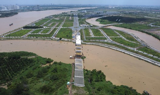 Cầu Vàm Cái Sứt nối xã Long Hưng, TP Biên Hoà và xã Tam An, huyện Long Thành. Ảnh: Hà Anh Chiến
