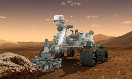Tàu thám hiểm Curiosity của NASA phát hiện các vết nứt hình đa giác trên sao Hỏa, cho thấy hành tinh đỏ có điều kiện giống Trái đất cách đây 3,6 tỉ năm. Ảnh: NASA