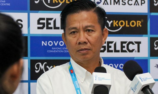 Huấn luyện viên Hoàng Anh Tuấn của U23 Việt Nam. Ảnh: VFF