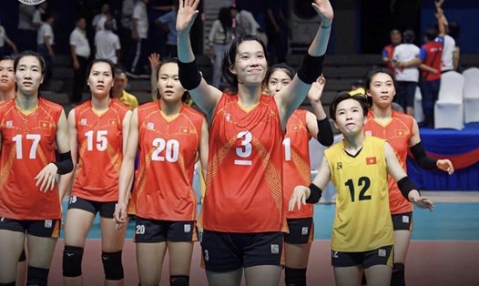 Đội tuyển bóng chuyền nữ Việt Nam dự giải VTV Cup 2023. Ảnh: VTV Cup 2023