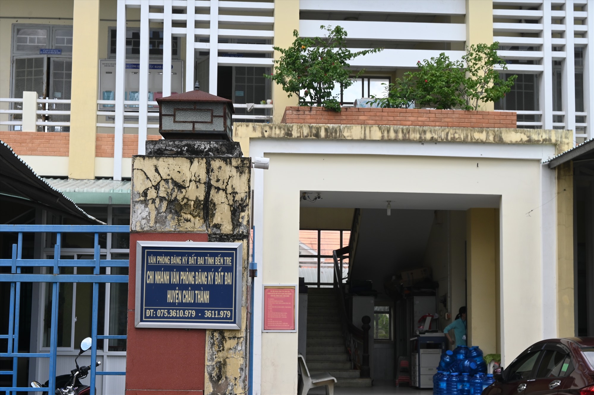 Trụ sở nơi làm việc của ông Nguyễn Duy Hòa - Viên chức Chi nhánh Văn phòng Đăng ký đất đai huyện Châu Thành (tỉnh Bến Tre). Ảnh: Thành Nhân