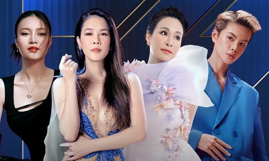 Ninh Dương Lan Ngọc đứng chung sân khấu với Thu Phương, Uyên Linh trong "Chị đẹp đạp gió rẽ sóng". Ảnh: NSX.