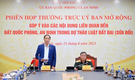 Phó Chủ tịch Quốc hội Trần Quang Phương phát biểu. Ảnh: VPQH