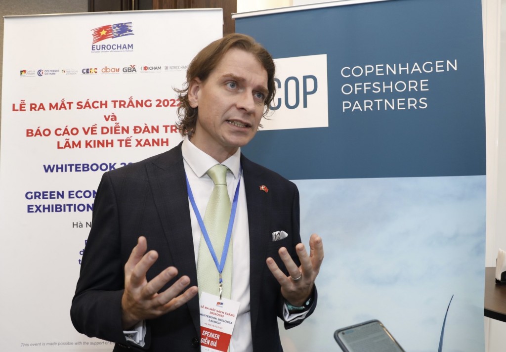 Ông Stuart Livesey - Giám đốc điều hành La Gan Wind, đại diện của Copenhagen Infrastructure Partners tại Việt Nam. Ảnh: Anh Tuấn