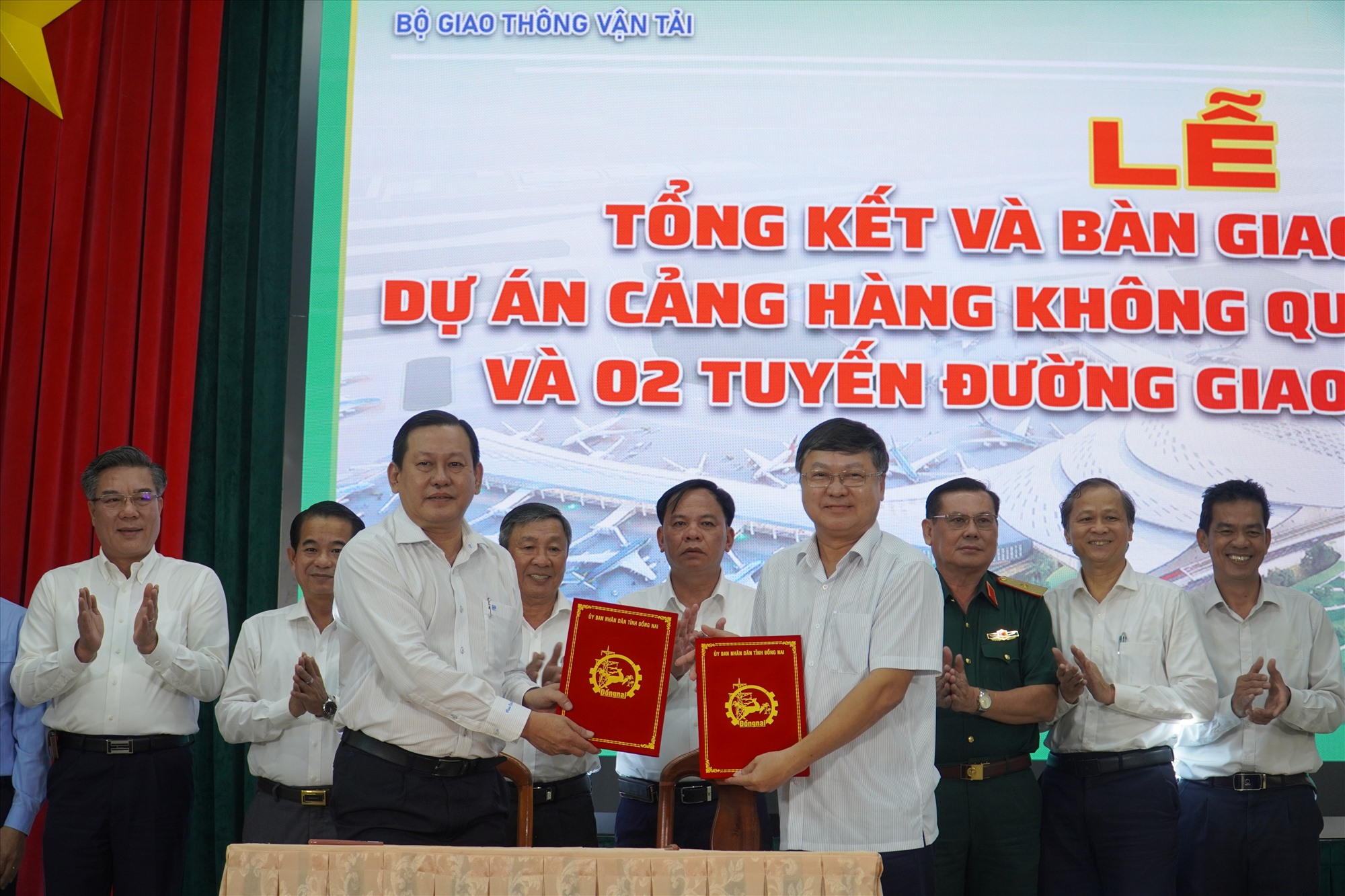 Lễ bàn giao mặt bằng diễn ra vào ngày 25.8 tại huyện Long Thành. Ảnh: Hà Anh Chiến
