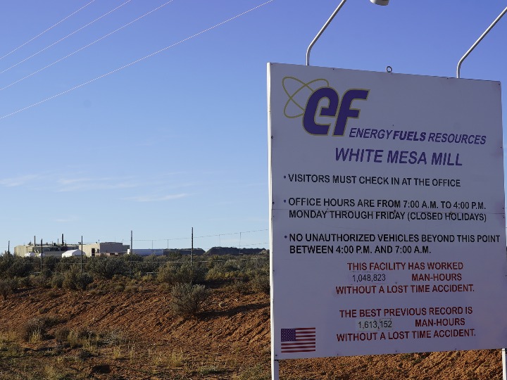 Nhà máy uranium White Mesa ở phía đông nam Utah, Mỹ. Ảnh: Xinhua