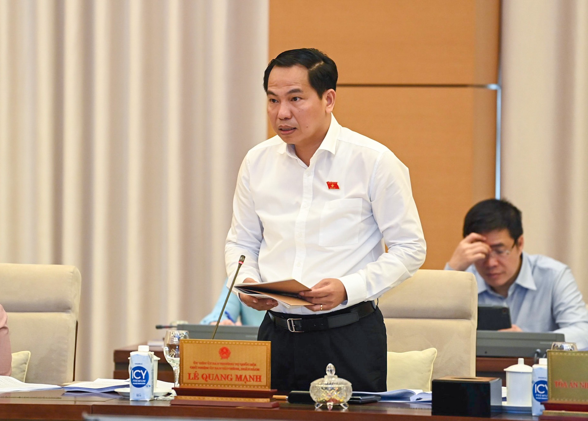Chủ nhiệm Ủy ban Tài chính - Ngân sách Lê Quang Mạnh. Ảnh: Phạm Đông