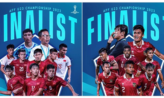 U23 Việt Nam chạm trán U23 Indonesia tại chung kết U23 Đông Nam Á 2023. Ảnh: VFF