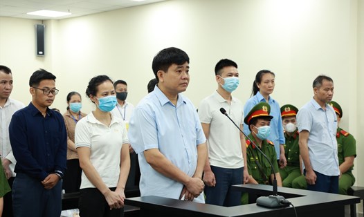 Bị cáo Nguyễn Đức Chung tại phiên toà xét xử. Ảnh: H.Phương 
