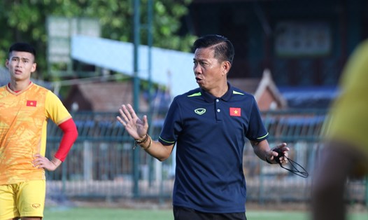 Huấn luyện viên Hoàng Anh Tuấn dẫn dắt U23 Việt Nam tại giải U23 Đông Nam Á 2023. Ảnh: VFF
