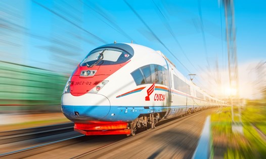 Tuyến đường sắt cao tốc Mátxcơva - St.Petersburg ước tính trị giá 18 tỉ USD. Ảnh chụp màn hình