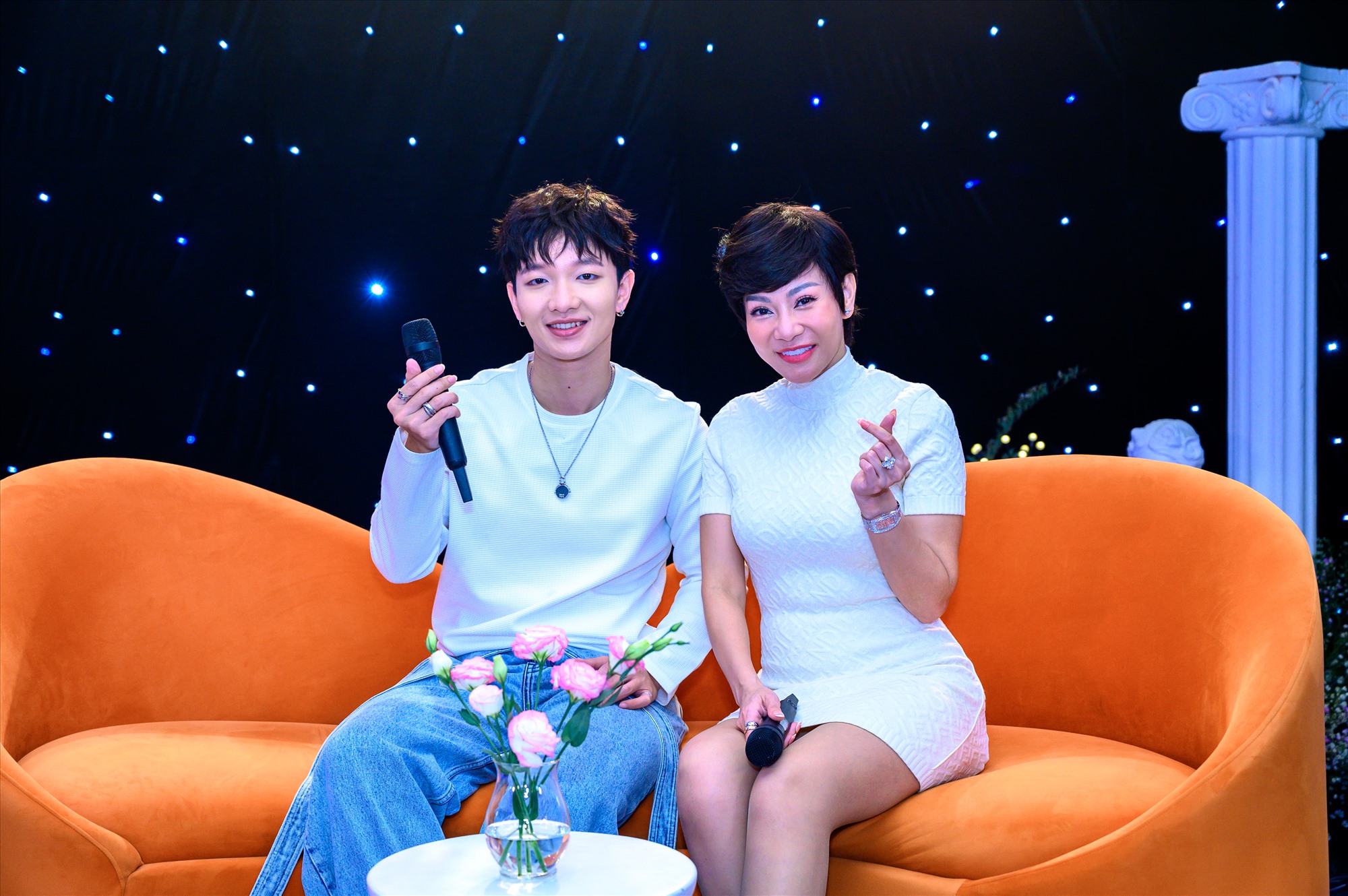 Hoàng Dũng chia sẻ trong show "Muse it" của Thu Minh. Ảnh: Nhân vật cung cấp