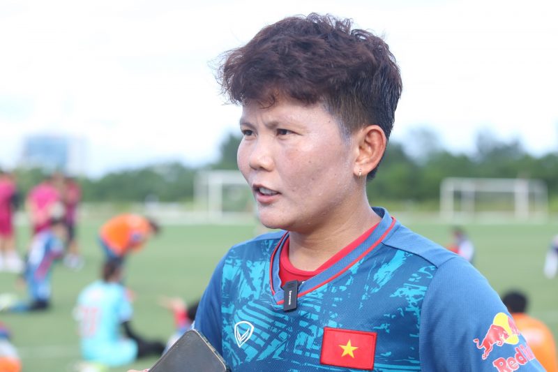Tiền vệ Bích Thuỳ của đội tuyển nữ Việt Nam. Ảnh: VFF