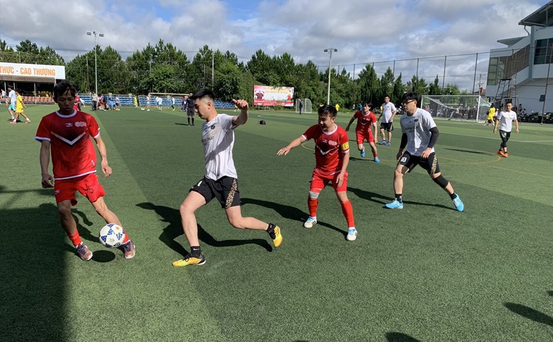 Hội thao công nhân viên chức lao động TP.Đà Lạt (tỉnh Lâm Đồng) năm 2023 với nhiều nội dung thi đấu phong phú. Ảnh: Đức Thiệm